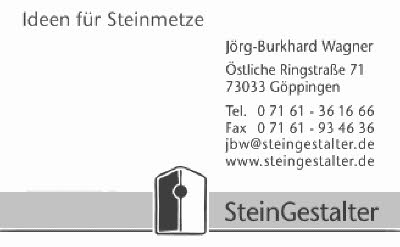 Steingestalter-Visitenkarten